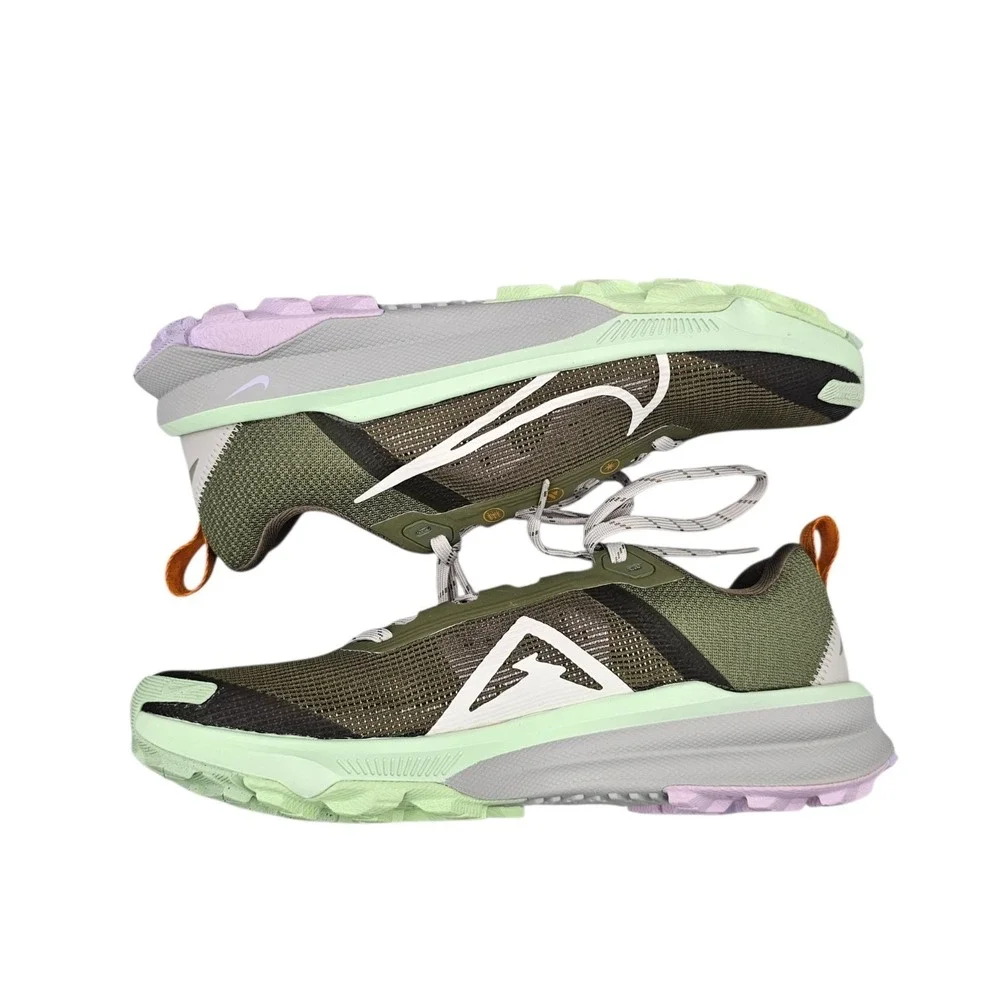 Nike Men's Size 7 US NWOB Kiger 9 Trail Running Shoes Olive/Lilac DR2693-201